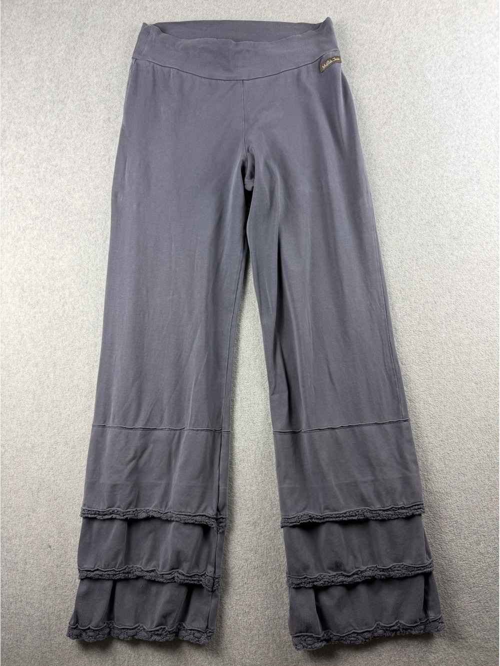 Matilda Jane Gray Ruffle Hem Wide Leg Pants